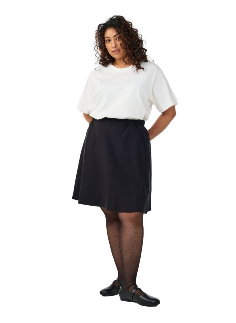 ZIZZI ELEGANCKA CZARNA SPÓDNICA LITERA A Z GUMĄ 155F