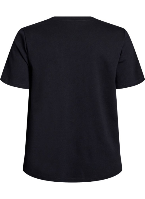 ZIZZI KLASYCZNY T-SHIRT CZARY 159B