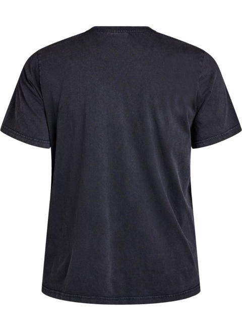ZIZZI SZARY BAWEŁNIANY T-SHIRT NADRUK 295A