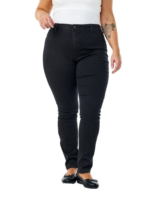 ZIZZI SPODNIE JEANSY CZARNE SUPER SLIM 300D