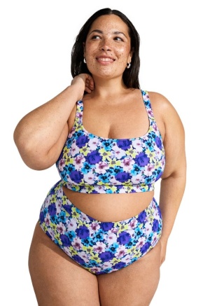 ZIZZI MAJTKI KĄPIELOWE BIKINI WYSOKI STAN KWIATY 816B