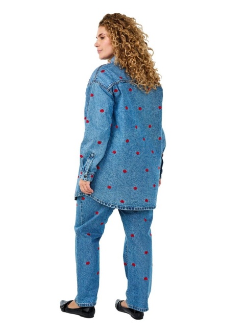 ZIZZI NIEBIESKIE PROSTE JEANSY SPODNIE USTA 957C