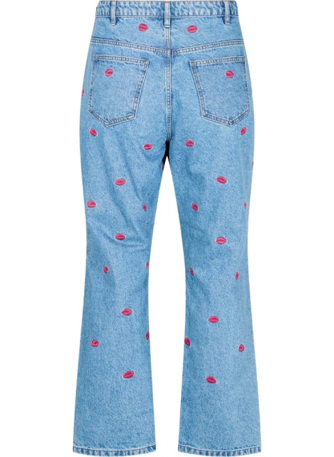 ZIZZI NIEBIESKIE PROSTE JEANSY SPODNIE USTA 957C