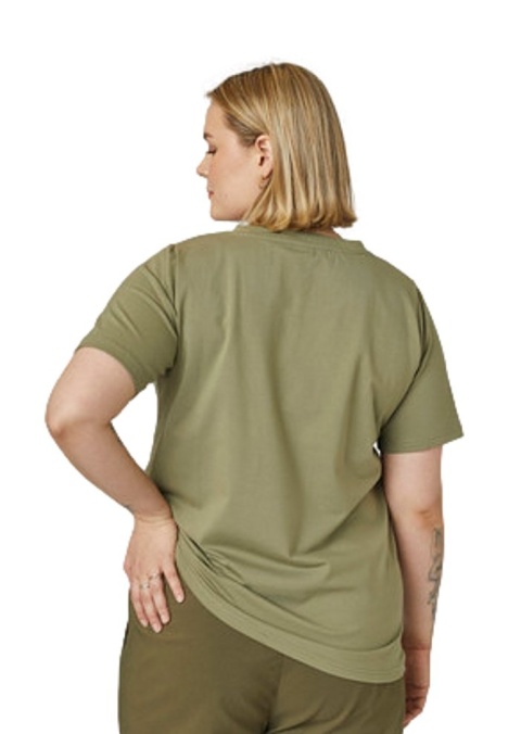 ADIA FANTASTYCZNY T-SHIRT KHAKI NADRUK A506