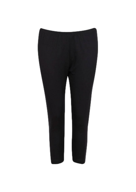 PONT NEUF WYGODNE CZARNE LEGGINSY 3/4 RYBACZKI V343