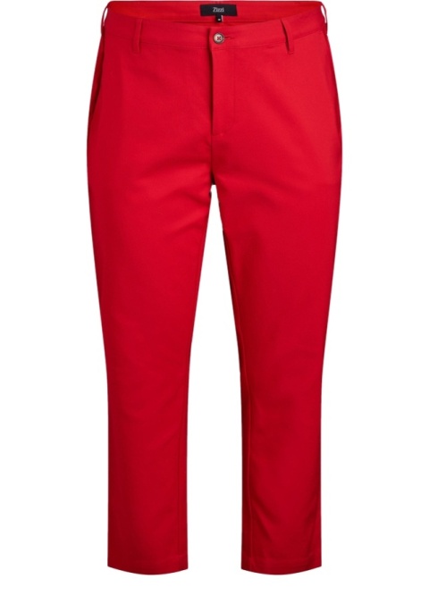 ZIZZI ELEGANCKIE CZERWONE PROSTE SPODNIE 014B
