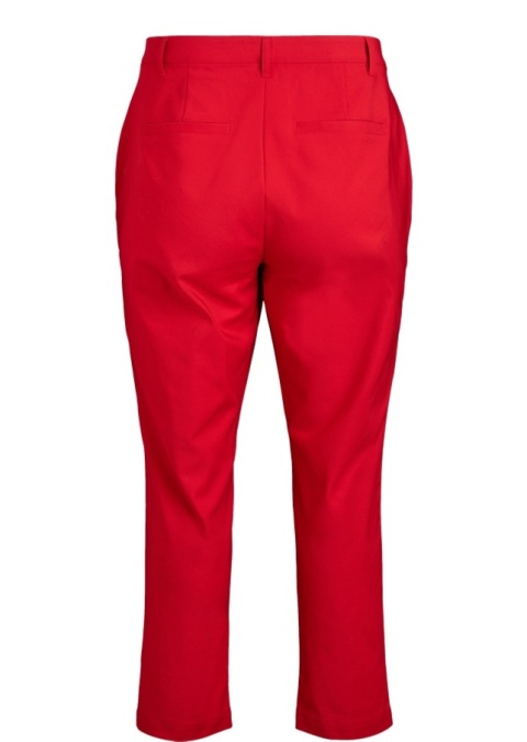 ZIZZI ELEGANCKIE CZERWONE PROSTE SPODNIE 014B