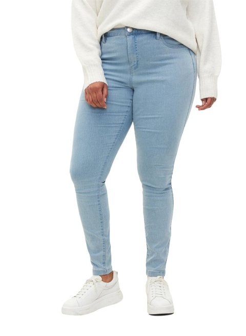 ZIZZI AMY JASNE SPODNIE JEANSY ZWĘŻANE N78 568A