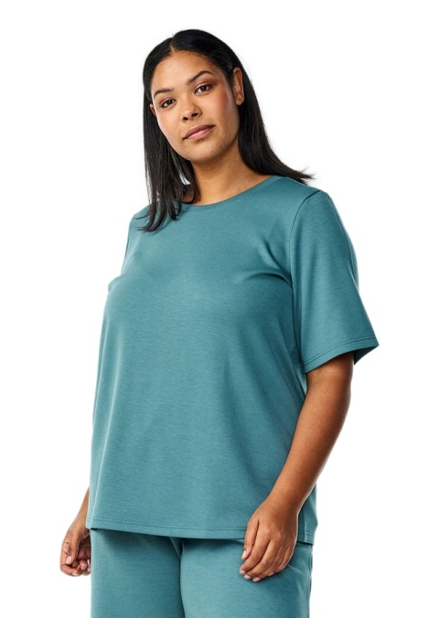 ZIZZI CIEPŁA KLASYCZNA NIEBIESKA BLUZKA T-SHIRT 055F