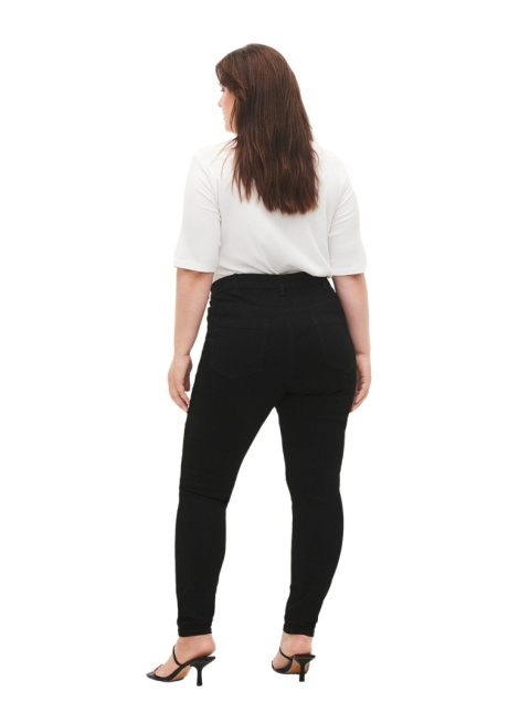 ZIZZI RURKI CZARNE JEANSY SLIM FIT WYSOKI STAN N78 019A
