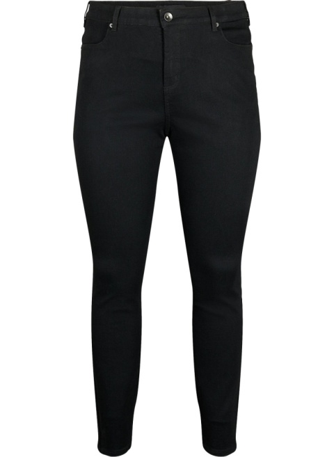 ZIZZI RURKI CZARNE JEANSY SLIM FIT WYSOKI STAN N78 019A