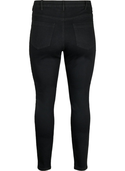ZIZZI RURKI CZARNE JEANSY SLIM FIT WYSOKI STAN N78 019A