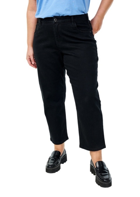 ZIZZI CZARNE JEANSY SPODNIE PROSTA NOGAWKA 7/8 996C