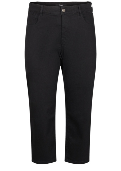 ZIZZI CZARNE JEANSY SPODNIE PROSTA NOGAWKA 7/8 996C