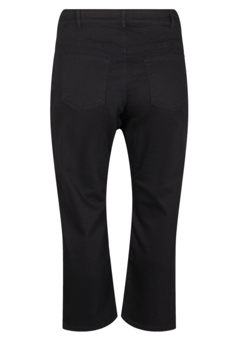 ZIZZI CZARNE JEANSY SPODNIE PROSTA NOGAWKA 7/8 996C