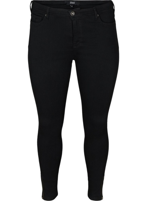 ZIZZI CZARNE JEANSY SPODNIE RURKI AMY 7/8 181A