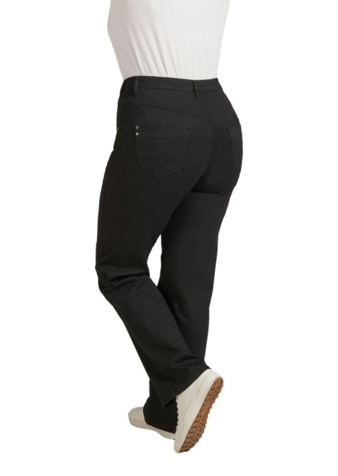 ZIZZI CZARNE SPODNIE JEANSY PROSTA NOGAWKA N78 400B