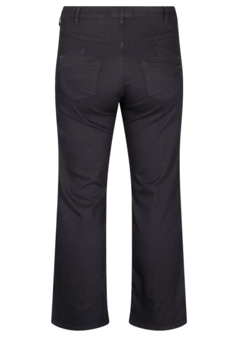 ZIZZI CZARNE SPODNIE JEANSY PROSTA NOGAWKA N78 400B