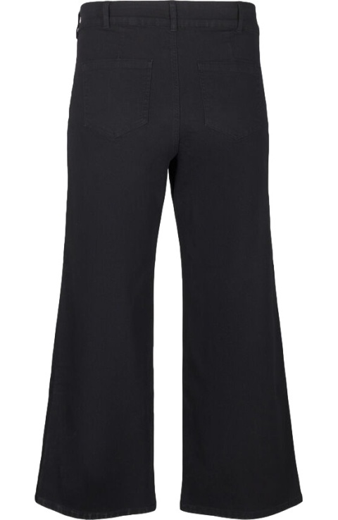 ZIZZI CZARNE SPODNIE JEANSY SZEROKIE WYSOKI STAN N78 001E