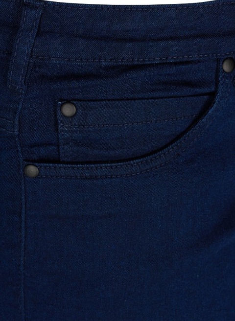 ZIZZI DARK BLUE SPODNIE GRANATOWE JEANSY RURKI N78 568A