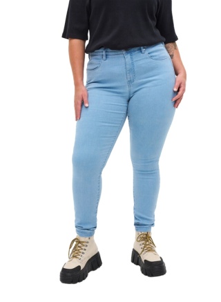 ZIZZI EX LT BLUE BŁĘKITNE RURKI JEANSY KLASYCZNE SPODNIE 305L N82