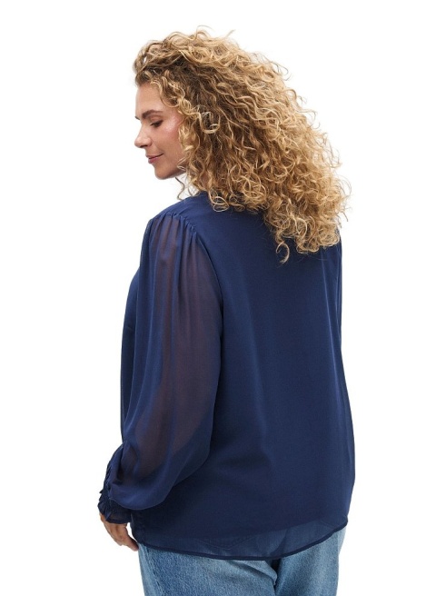 ZIZZI ELEGANCKA GRANATOWA BLUZKA 698A