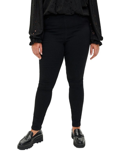 ZIZZI JEANSY CZARNE JEGGINSY SPODNIE WYSOKI STAN 027A