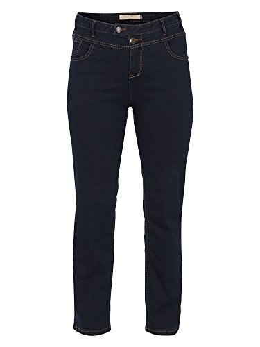 ZIZZI JEANSY SPODNIE PROSTA NOGAWKA GRANAT N86 400A