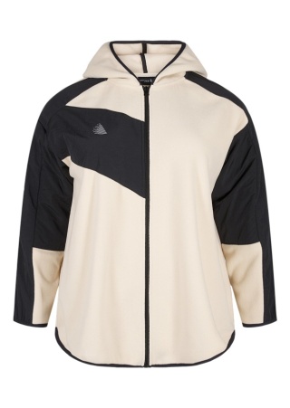 ZIZZI KREMOWA SPORTOWA KURTKA BLUZA POLAROWA 251A