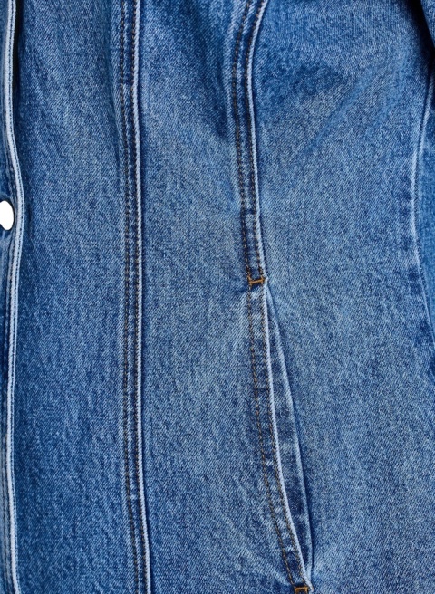 ZIZZI NIEBIESKA KURTKA MARYNARKA PRZECIERANA JEANS 134A