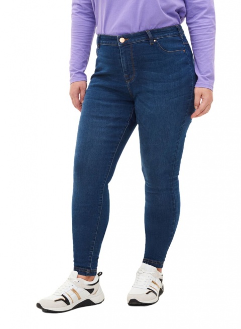 ZIZZI ELASTYCZNE CIEMNONIEBIESKIE SPODNIE JEANS JEGGINSY 064L