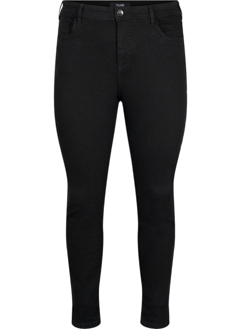 ZIZZI WSPANIAŁE JEANSY SPODNIE RURKI CZARNE N82 SLIM FIT 001A