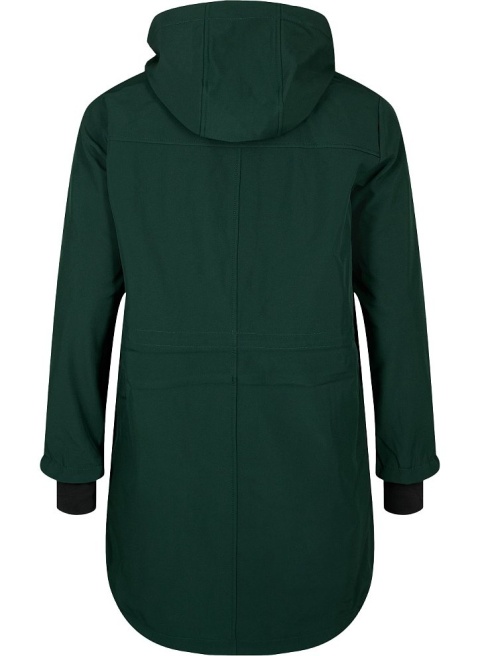 ZIZZI FUNKCJONALNA ZIELONA DŁUGA KURTKA SOFTSHELL 441A