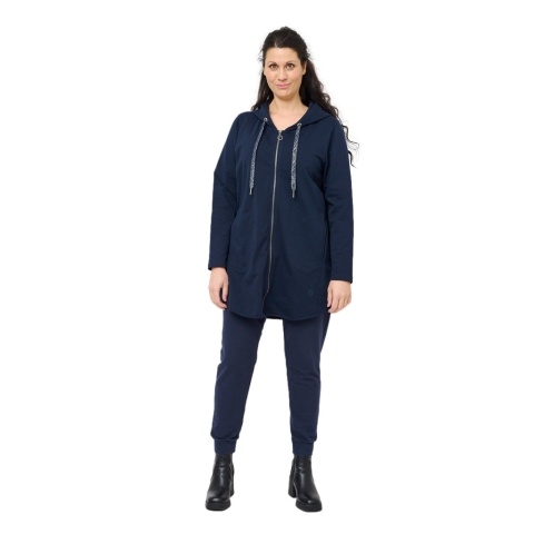 APRICO ROZPINANA BLUZA KAPTUR GRANATOWA A012