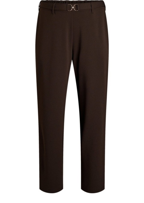 ZIZZI ELEGANCKIE BRĄZOWE SPODNIE PASEK 446A