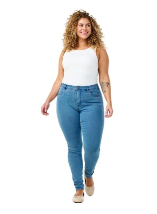 ZIZZI AMY NIEBIESKIE JEANSY ZWĘŻANE N78 568A