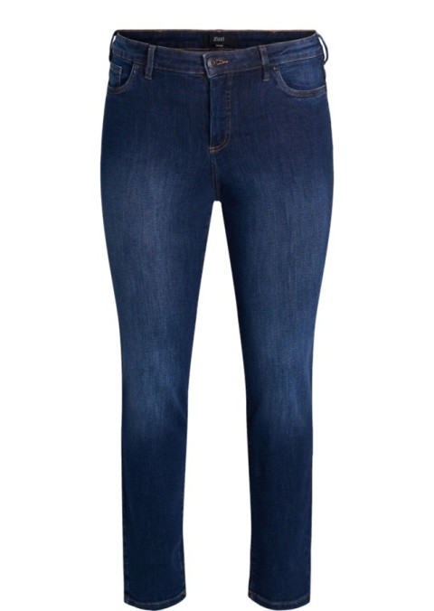 ZIZZI GRANATOWE JEANSY SPODNIE SLIM-FIT 200B N82