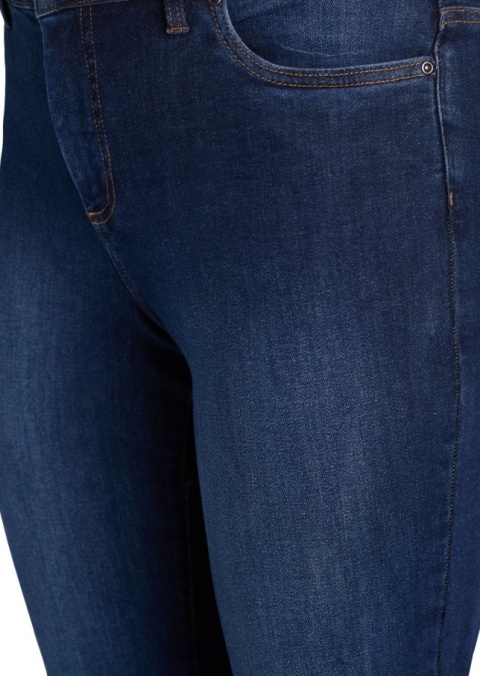 ZIZZI GRANATOWE JEANSY SPODNIE SLIM-FIT 200B N82