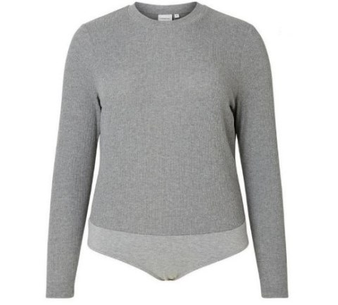 JUNAROSE WYGODNE SZARE BODY PLUS SIZE 5385 JUNAROSE WYGODNE SZARE BODY PLUS SIZE 5385
