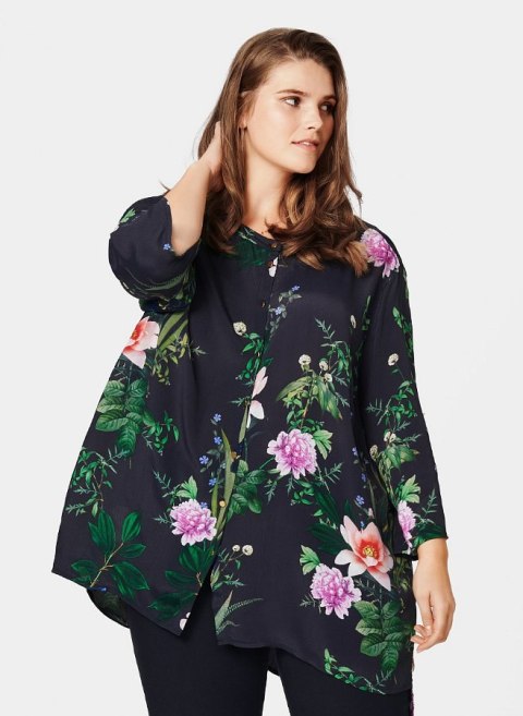 ZIZZI ZWIEWNA MODNA TUNIKA W KWIATY 167A ZIZZI ZWIEWNA MODNA TUNIKA W KWIATY 167A