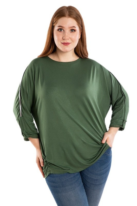 IGA BLUZKA OVERSIZE LAMPAS ZIELONA IG01 IGA BLUZKA OVERSIZE LAMPAS ZIELONA IG01