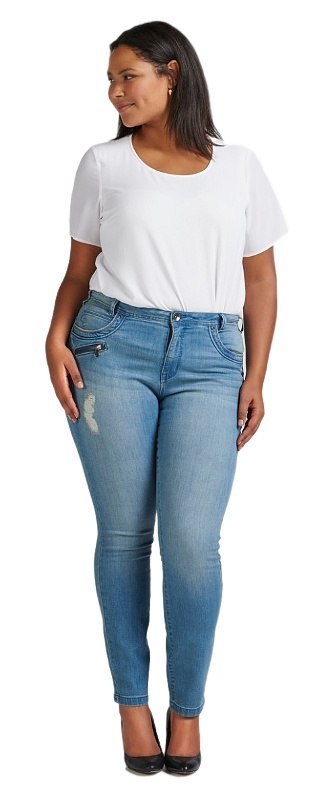 ZIZZI JEANSY DZIURY AMY SUPER SLIM 803B ZIZZI JEANSY DZIURY AMY SUPER SLIM 803B