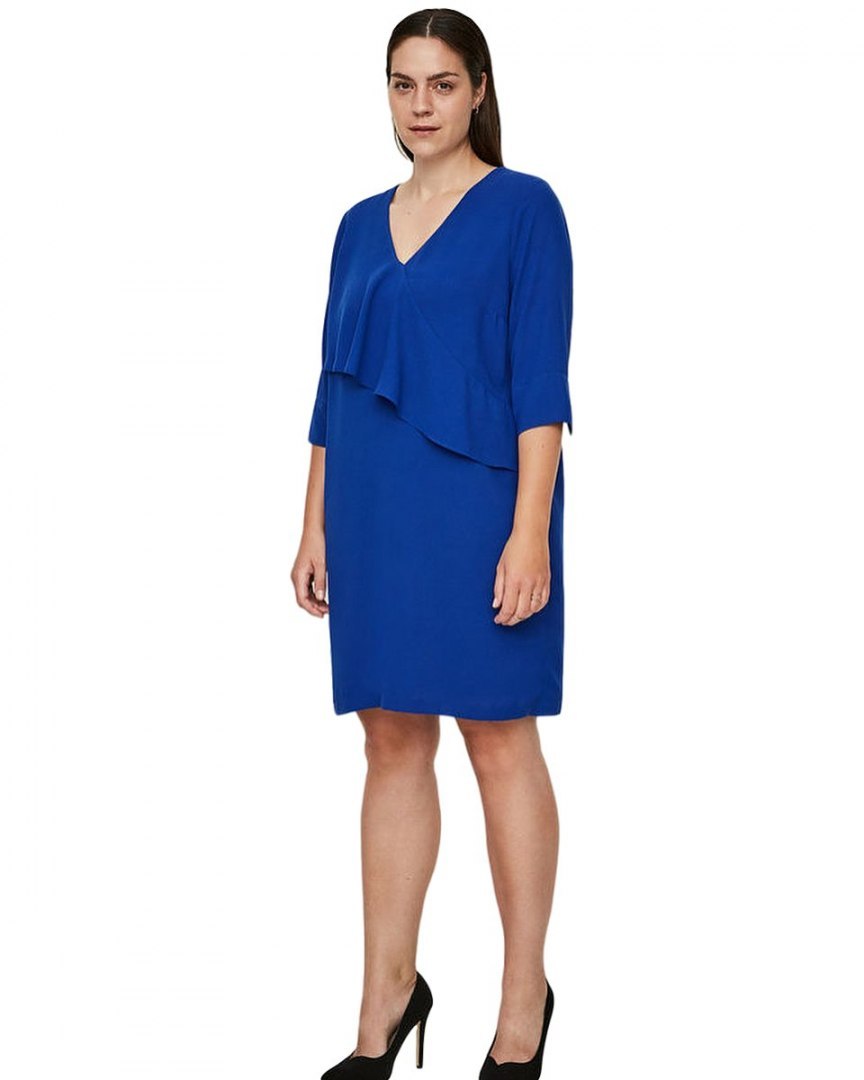 ISCENERY SZAFIROWA ELEGANCKA SUKIENKA 7238 ISCENERY SZAFIROWA ELEGANCKA SUKIENKA 7238