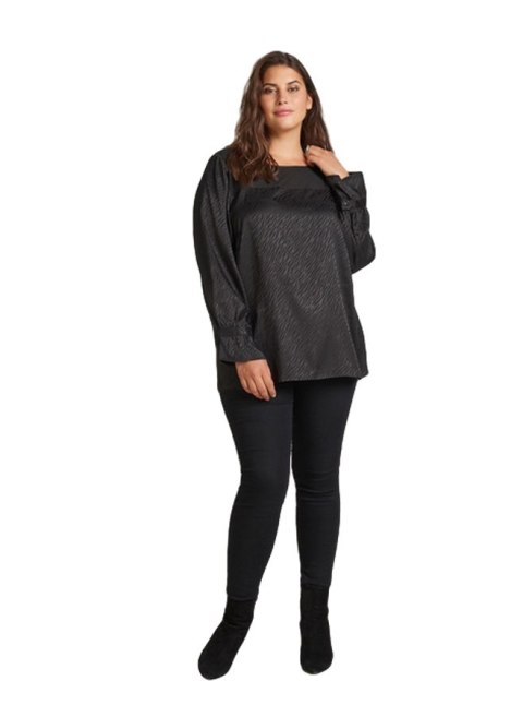 ZIZZI CZARNA BLUZKA WZÓR ZEBRA 444A ZIZZI CZARNA BLUZKA WZÓR ZEBRA 444A