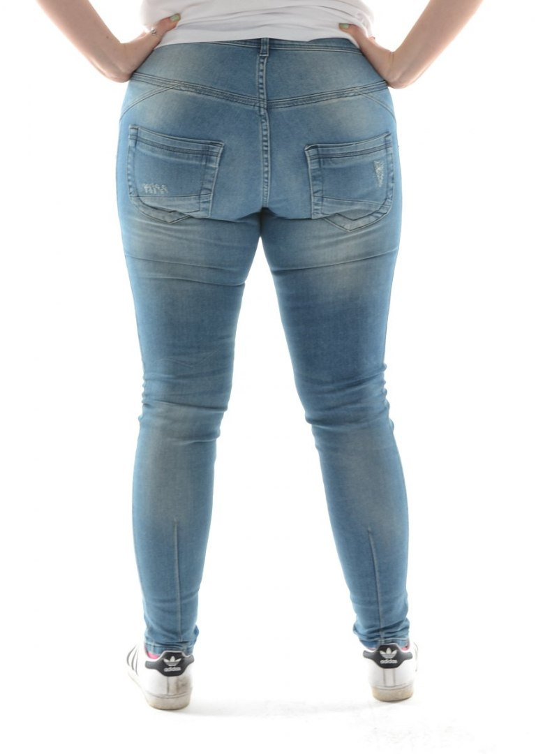ZIZZI NIEBIESKIE JEANSY Z SUWACZKAMI N86 627A ZIZZI NIEBIESKIE JEANSY Z SUWACZKAMI N86 627A