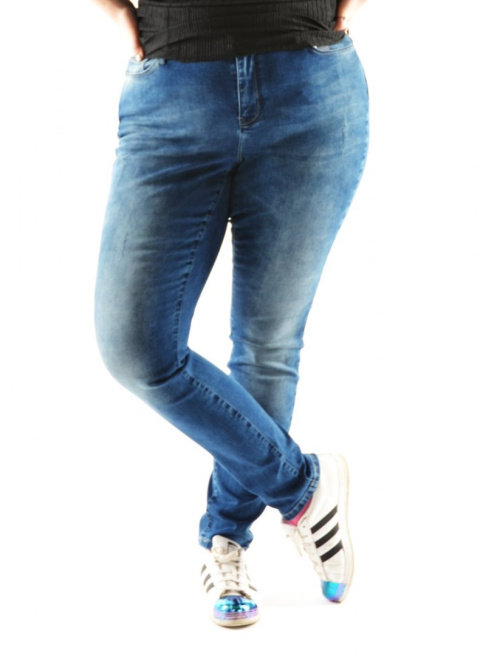 JUNAROSE NIEBIESKIE SPODNIE JEANSY 5646 JUNAROSE NIEBIESKIE SPODNIE JEANSY 5646