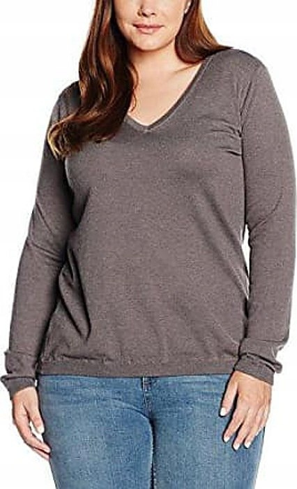 ZIZZI KLASYCZNY SWETER W SEREK SZ 857H ZIZZI KLASYCZNY SWETER W SEREK SZ 857H