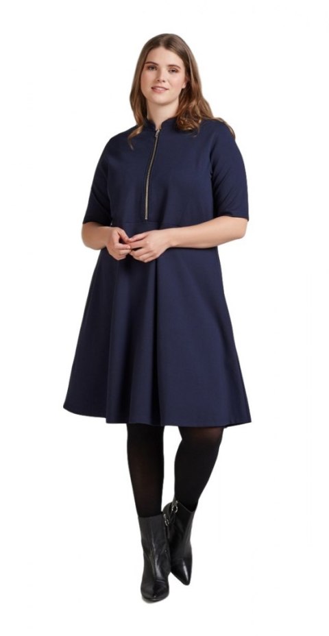 ZIZZI MODNA GRANATOWA SUKIENKA SUWAK 831B ZIZZI MODNA GRANATOWA SUKIENKA SUWAK 831B