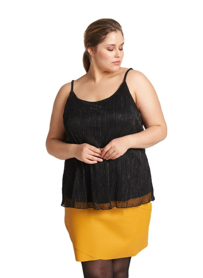 ZIZZI CZARNY TOP SREBRNA NITKA 342A ZIZZI CZARNY TOP SREBRNA NITKA 342A