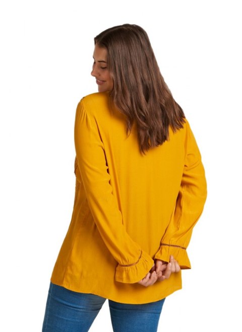 ZIZZI ŻÓŁTA BLUZKA AŻUR STYL BOHO 059A ZIZZI ŻÓŁTA BLUZKA AŻUR STYL BOHO 059A